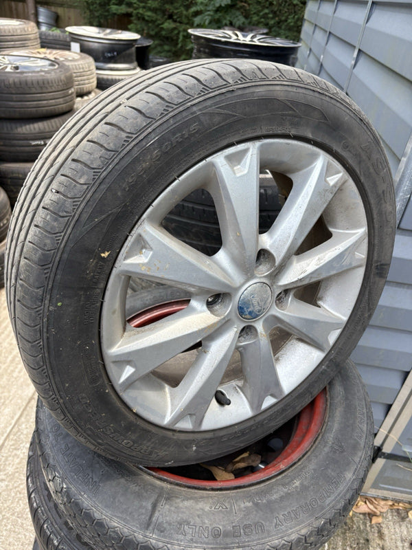 15"  Ford Fiesta MK7 2008-2012Alloy Wheel &  Tyre 195/50R15 Spoke Zetec S Sx100