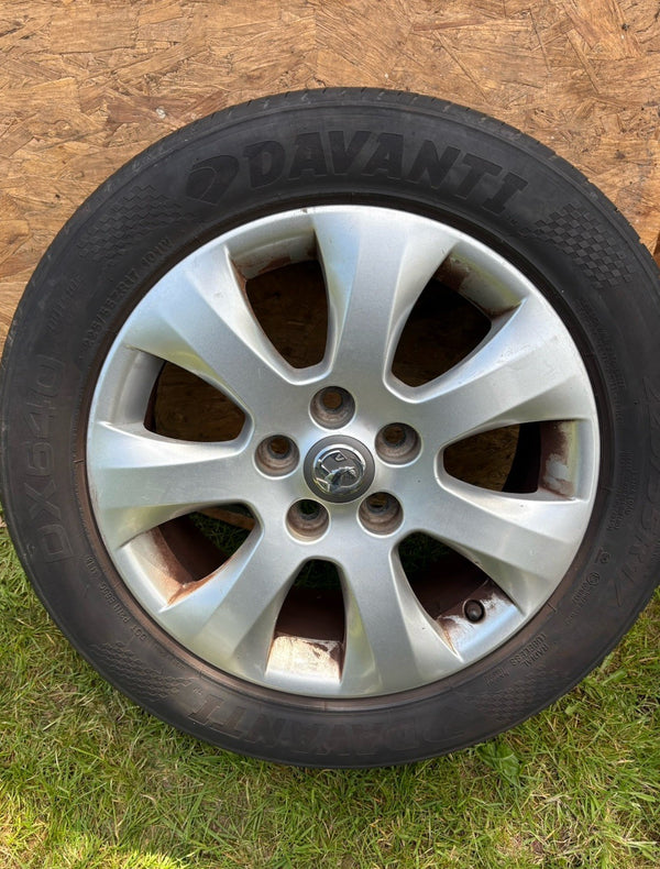 X1 VAUXHALL ASTRA J 5-STUD 17”ALLOY WHEEL And TYRE 215/50/17 X1 Rim Mk50