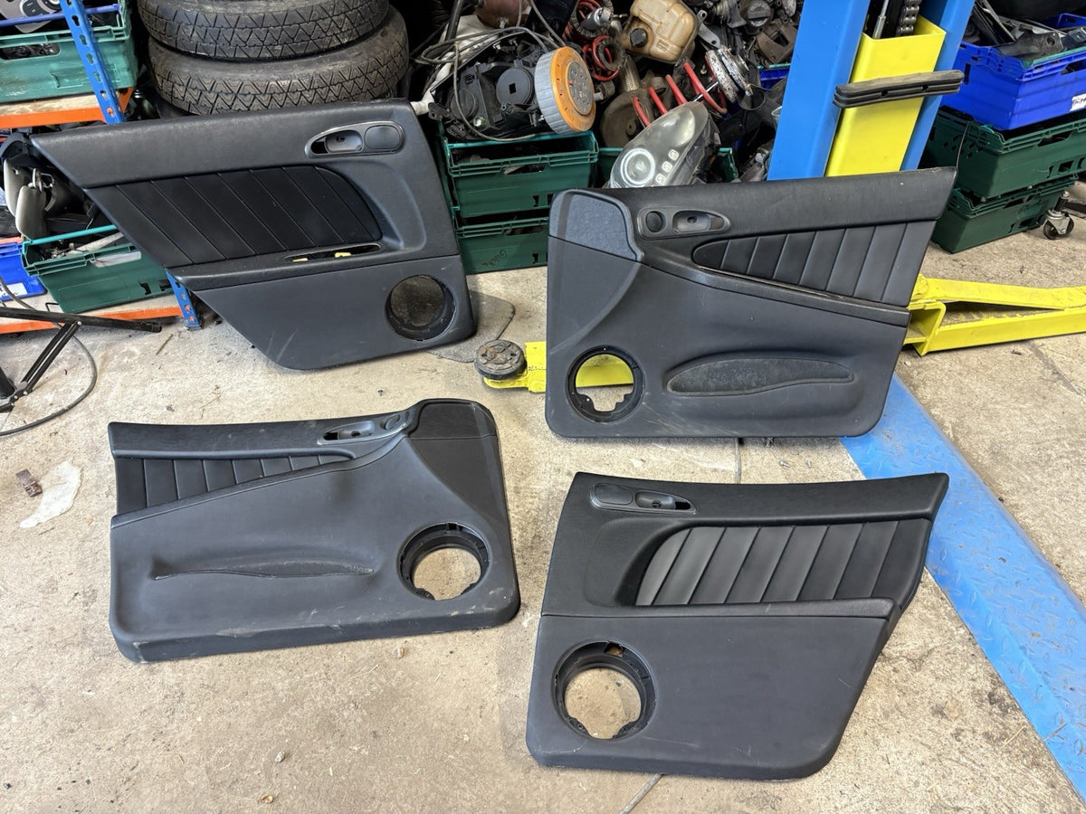 Alfa Romeo 156 Ti Black Leather Door Cards Front Rear Left Right X40