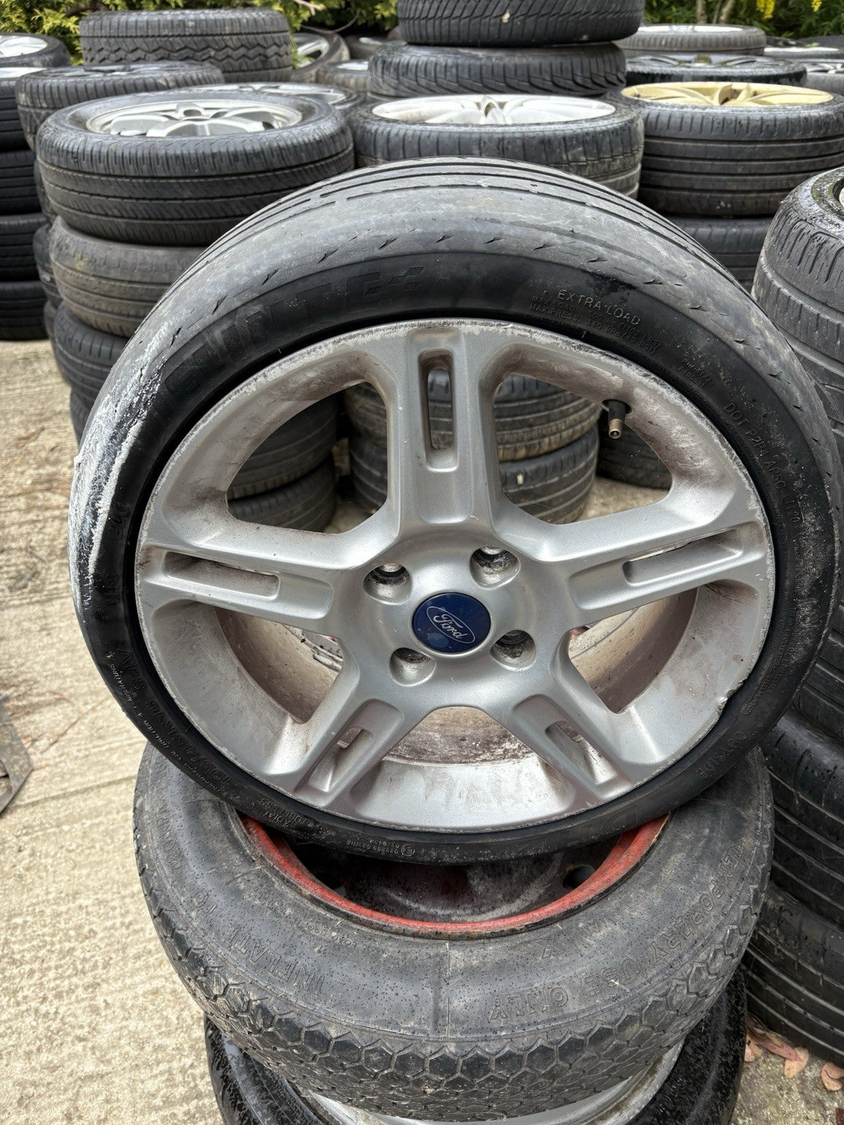 16" FORD FIESTA ZETEC S MK 7 MK 8 5 SPLIT SPOKE 4 STUD ALLOY WHEEL  Fx110