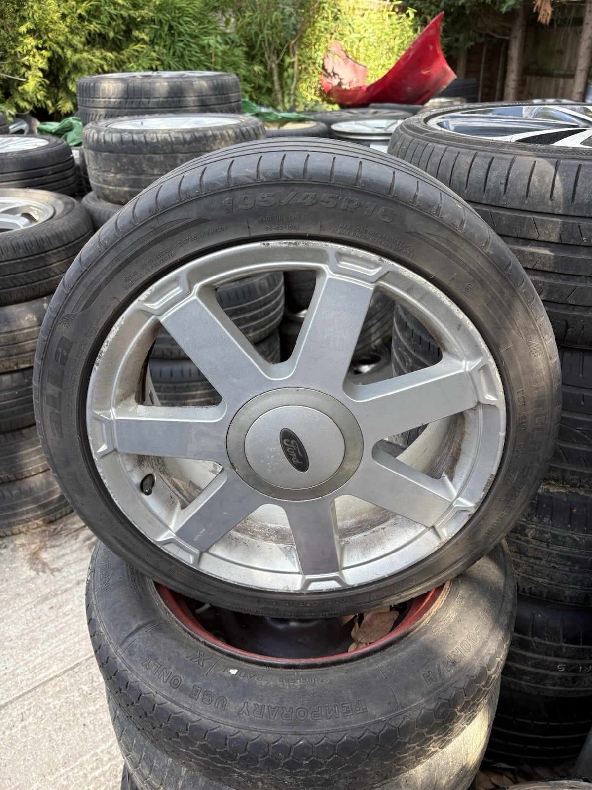 GENUINE FORD FIESTA MK6 / MK7 / 16" 7 SPOKE CLIMATE ALLOY WHEEL Titanium  Td50