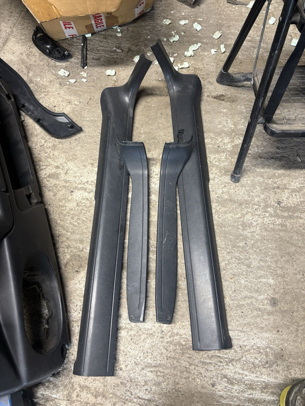 ALFA SPIDER PAIR OF FRONT KICK PLATES P/N 153327000 IN BLACK 94-06 9160