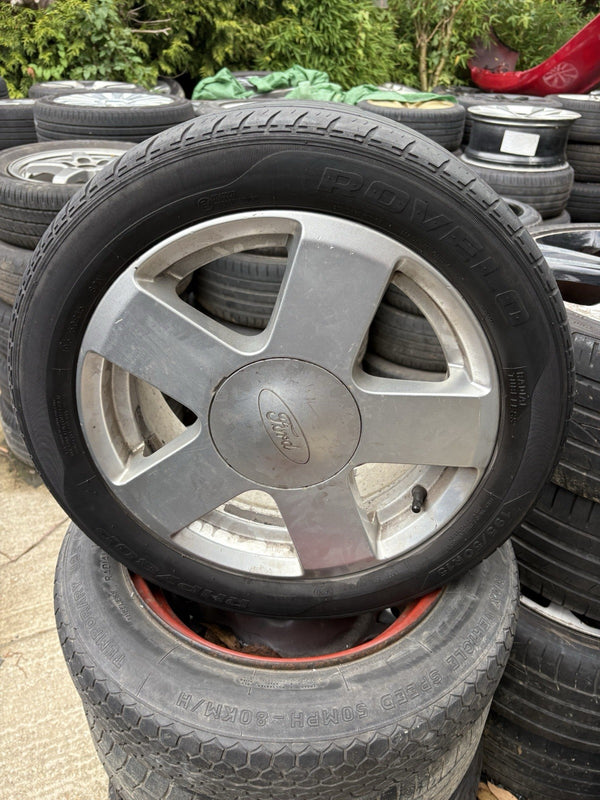 1x FORD FIESTA MK6 15” 6Jx15H2 ET:52.5 ALLOY WHEEL 2S61-AB  195/50 R15 Tyre Mj120