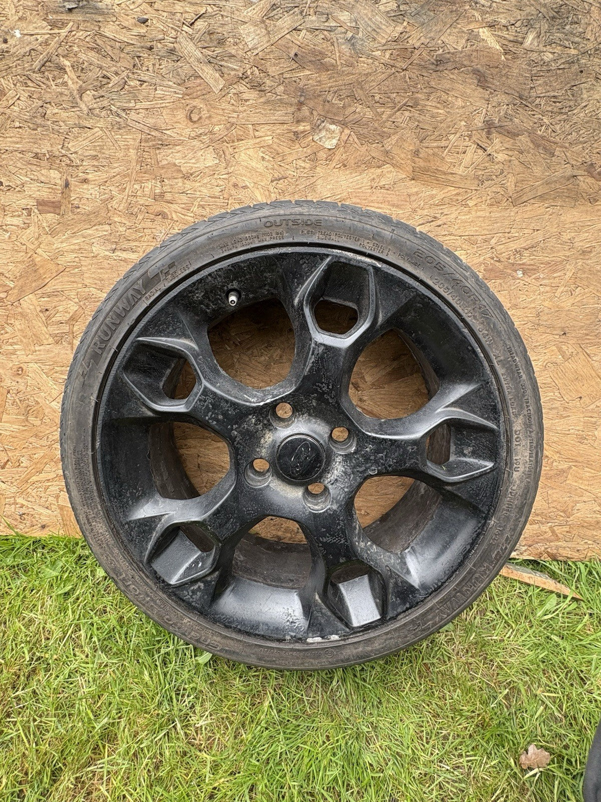 GENUINE 17" FORD FIESTA MK7 MK 8 ZETEC S SNOWFLAKE ALLOY WHEEL Tyre Black Bl10