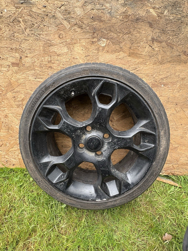 GENUINE 17" FORD FIESTA MK7 MK 8 ZETEC S SNOWFLAKE ALLOY WHEEL Tyre Black Bl10