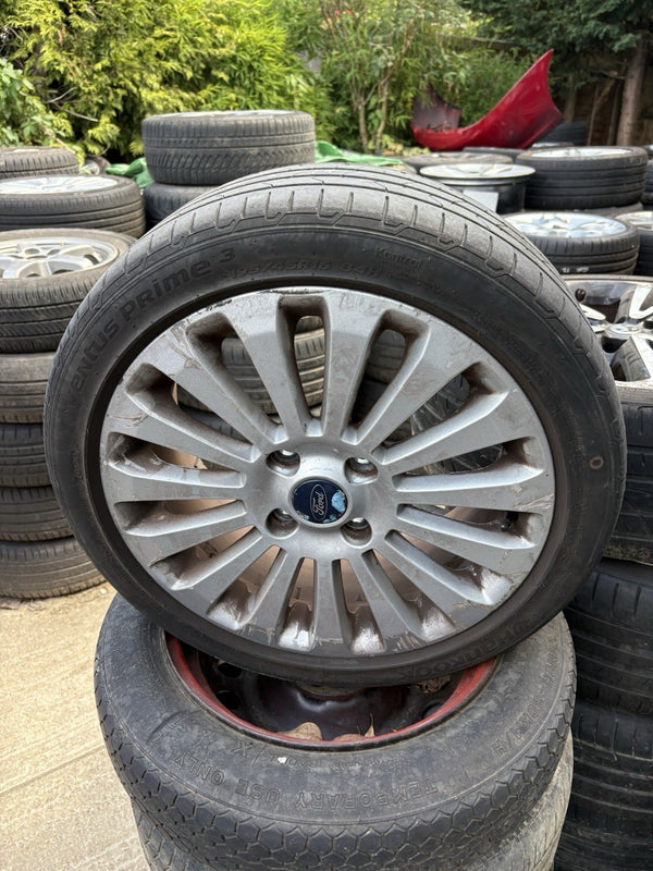 16" FORD FIESTA MK 7/8 Titanium 15 Spoke ALLOY WHEEL And 195/45 R16  TYRE Xs190