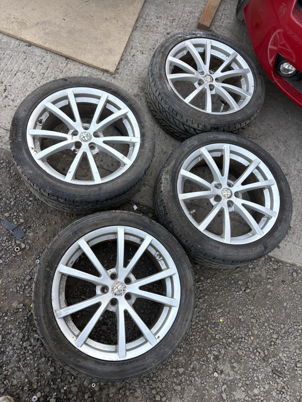ALFA ROMEO 156 Ti SET OF FOUR 17" ALLOY WHEELS 215/45/17 With Tyres Rims 5x980