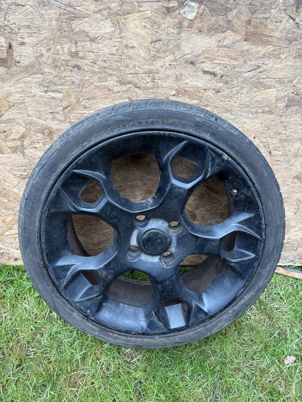 GENUINE 17" FORD FIESTA MK7 MK 8 ZETEC S SNOWFLAKE ALLOY WHEEL Tyre Black Bl20