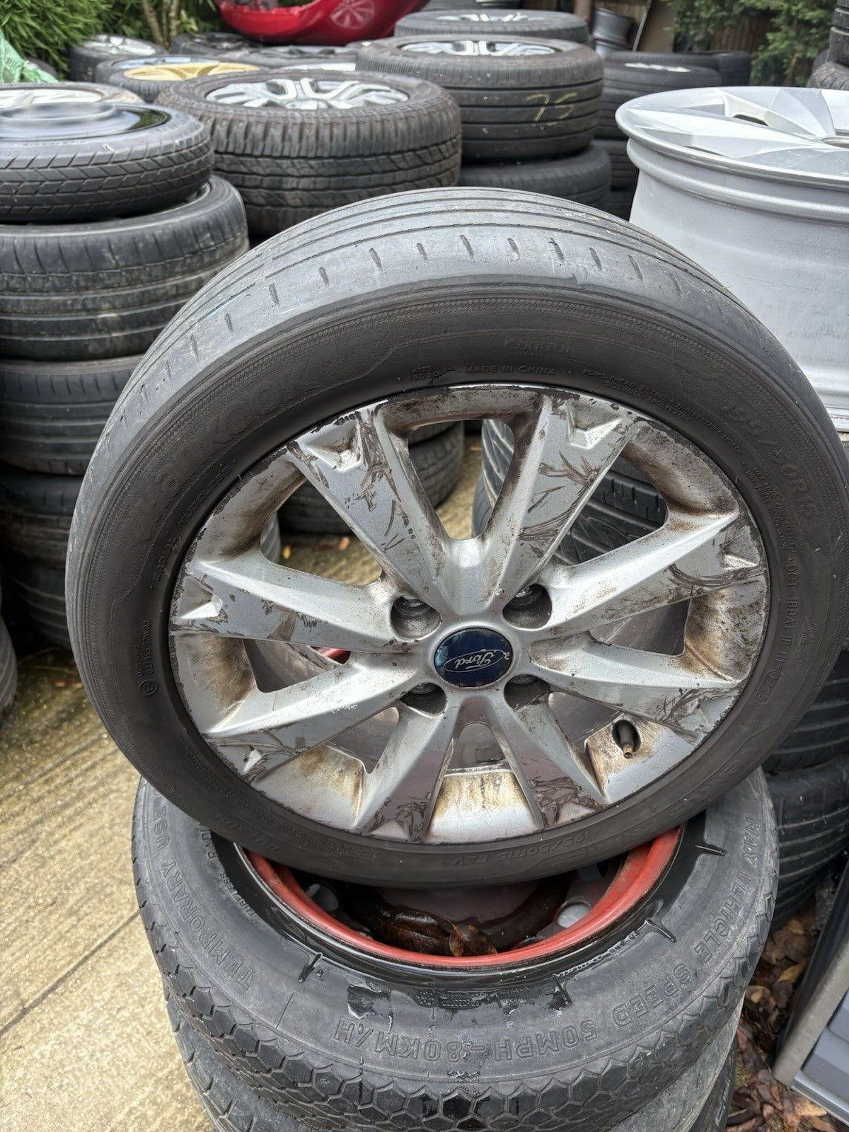 15"  Ford Fiesta MK7 2008-2012Alloy Wheel &  Tyre 195/50R15 Spoke Zetec S Sx110