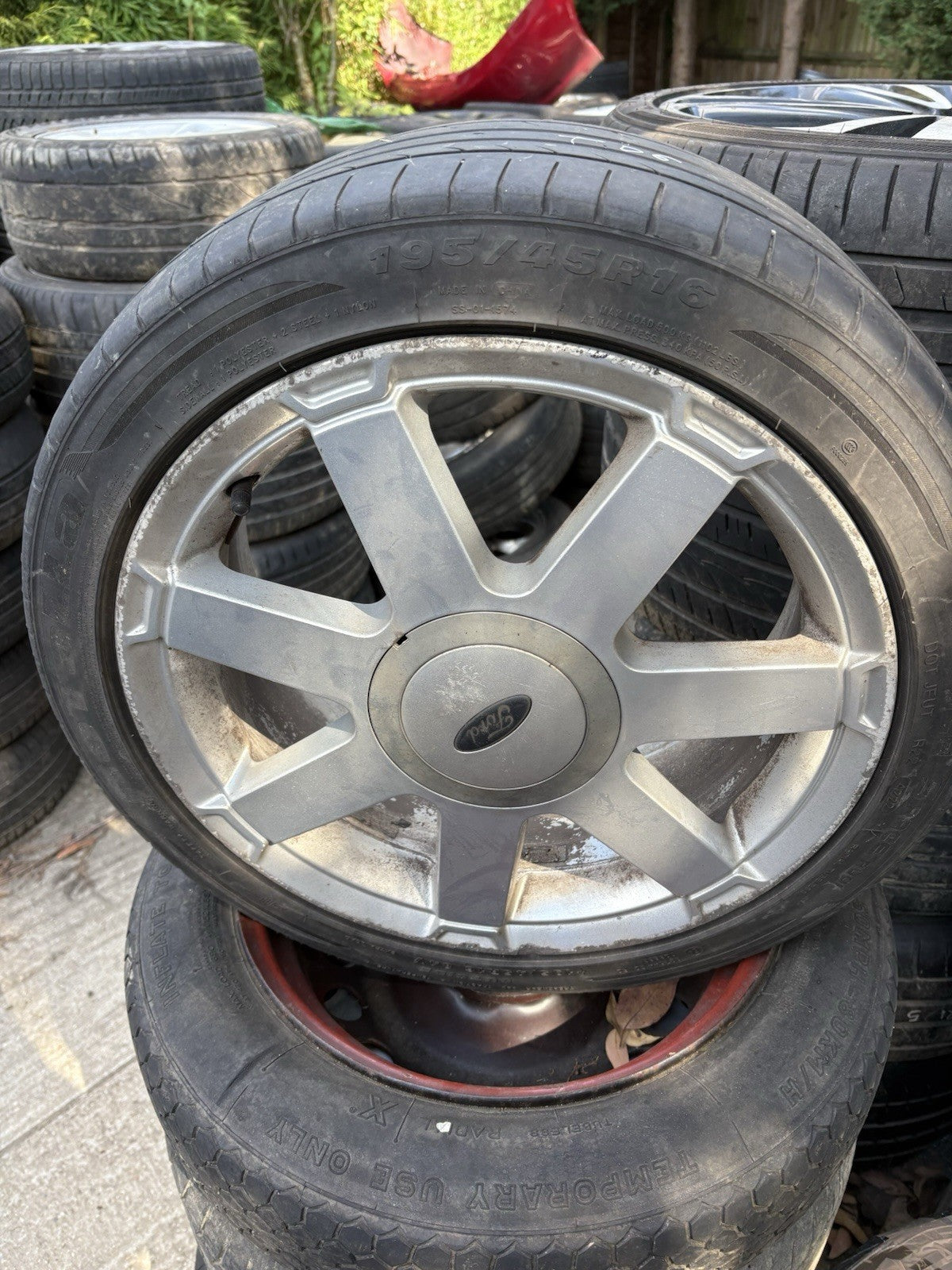 GENUINE FORD FIESTA MK6 / MK7 / 16" 7 SPOKE CLIMATE ALLOY WHEEL Titanium  Td60