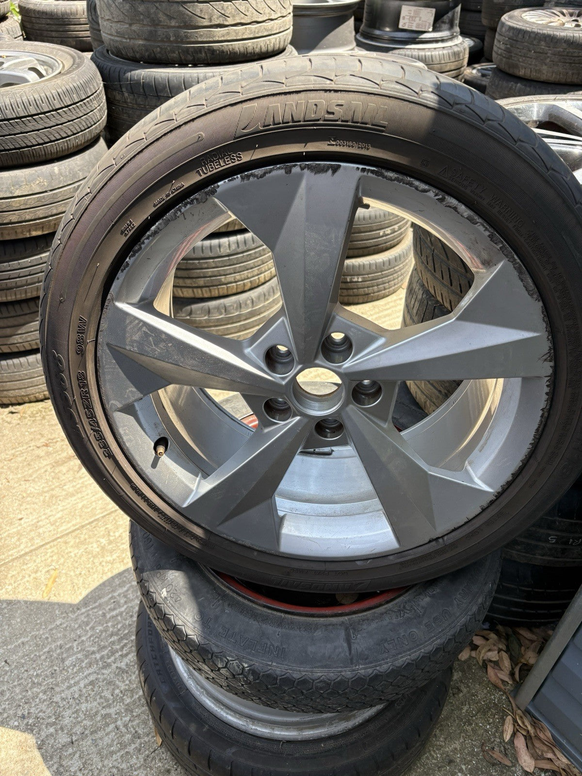 18” Genuine  Audi A3 S-line 8 x 18 Alloy wheel 8Y0 601 025 J With Tyre Rim X10