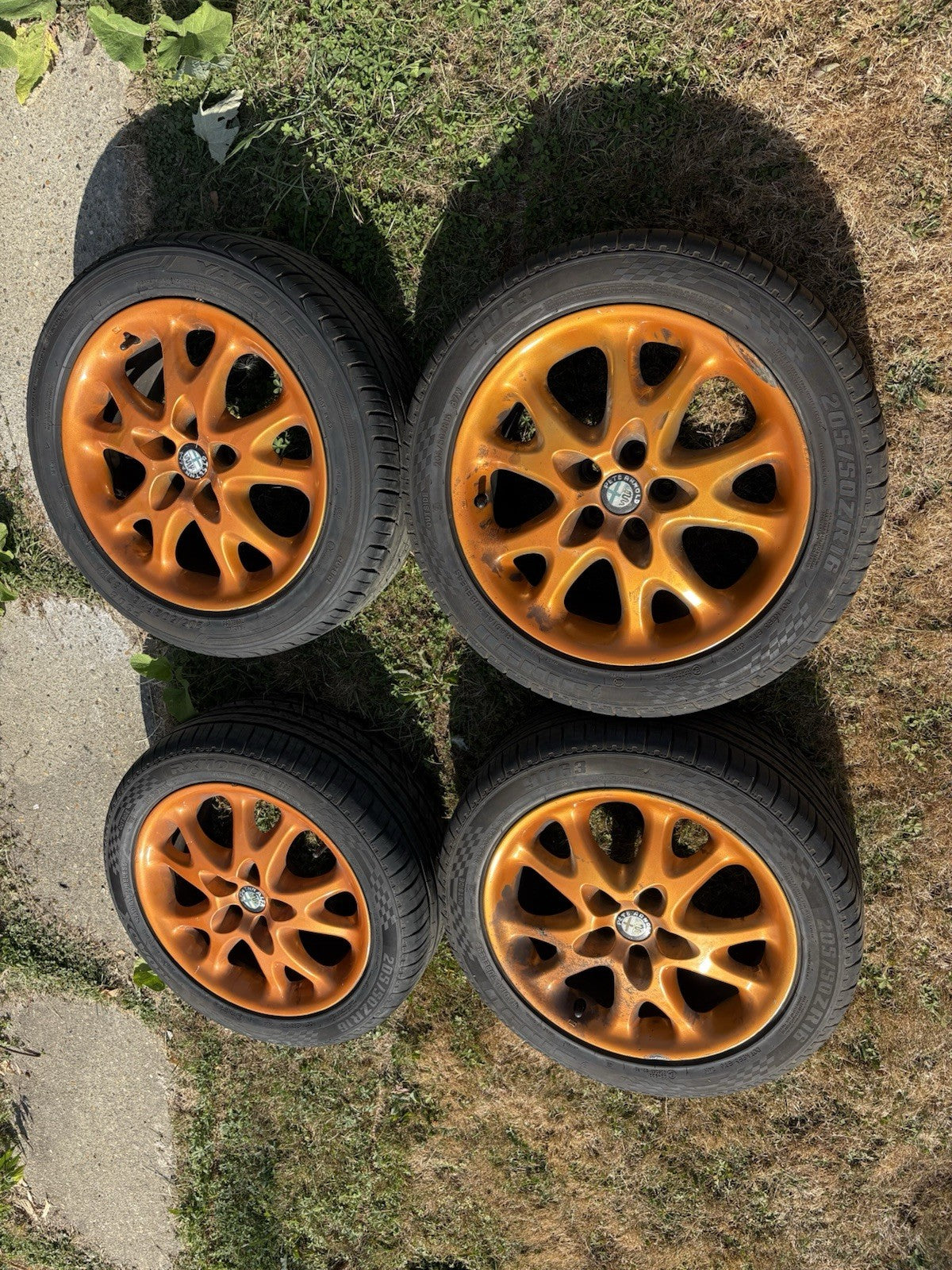 16” 5x98 Alfa Romeo 147 156 Gt Gtv Alloy Wheels Alloys With Tyres 0