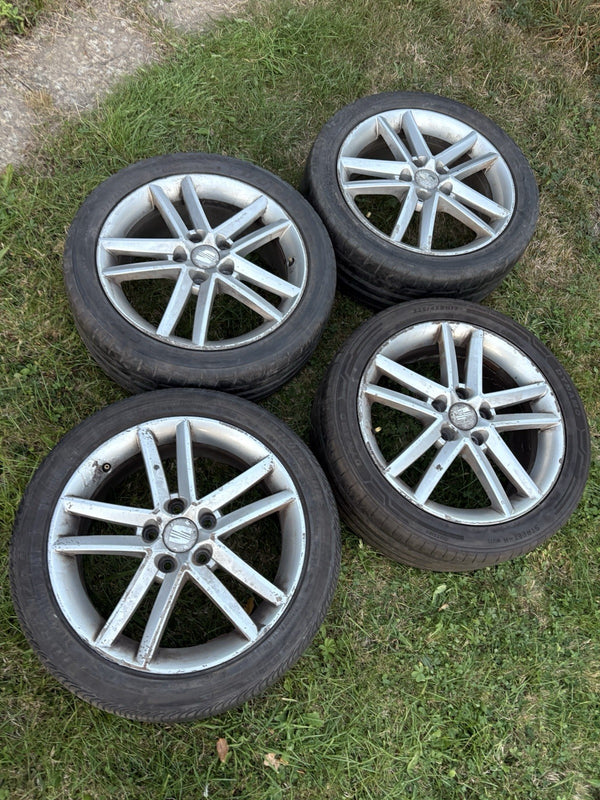 17" SEAT IBIZA ALLOY WHEELS With Tyres  MK4  ET54 7Jx17H2 2008-2017 225/45R170