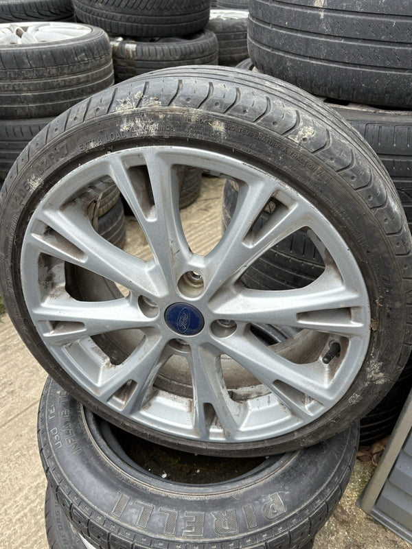 X1 17” Ford Fiesta Ecoboost Silver   Alloy Wheel With Tyre S St Line Mk 7.5 7 L60