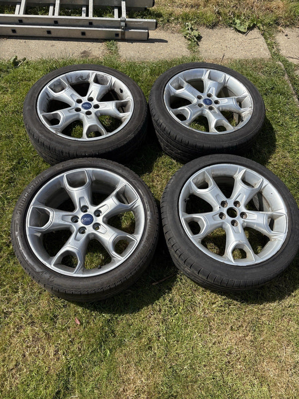 Ford Kuga 19" Snowflake Alloys Transit Mondeo 5x108 Alloy Wheels With Tyres0