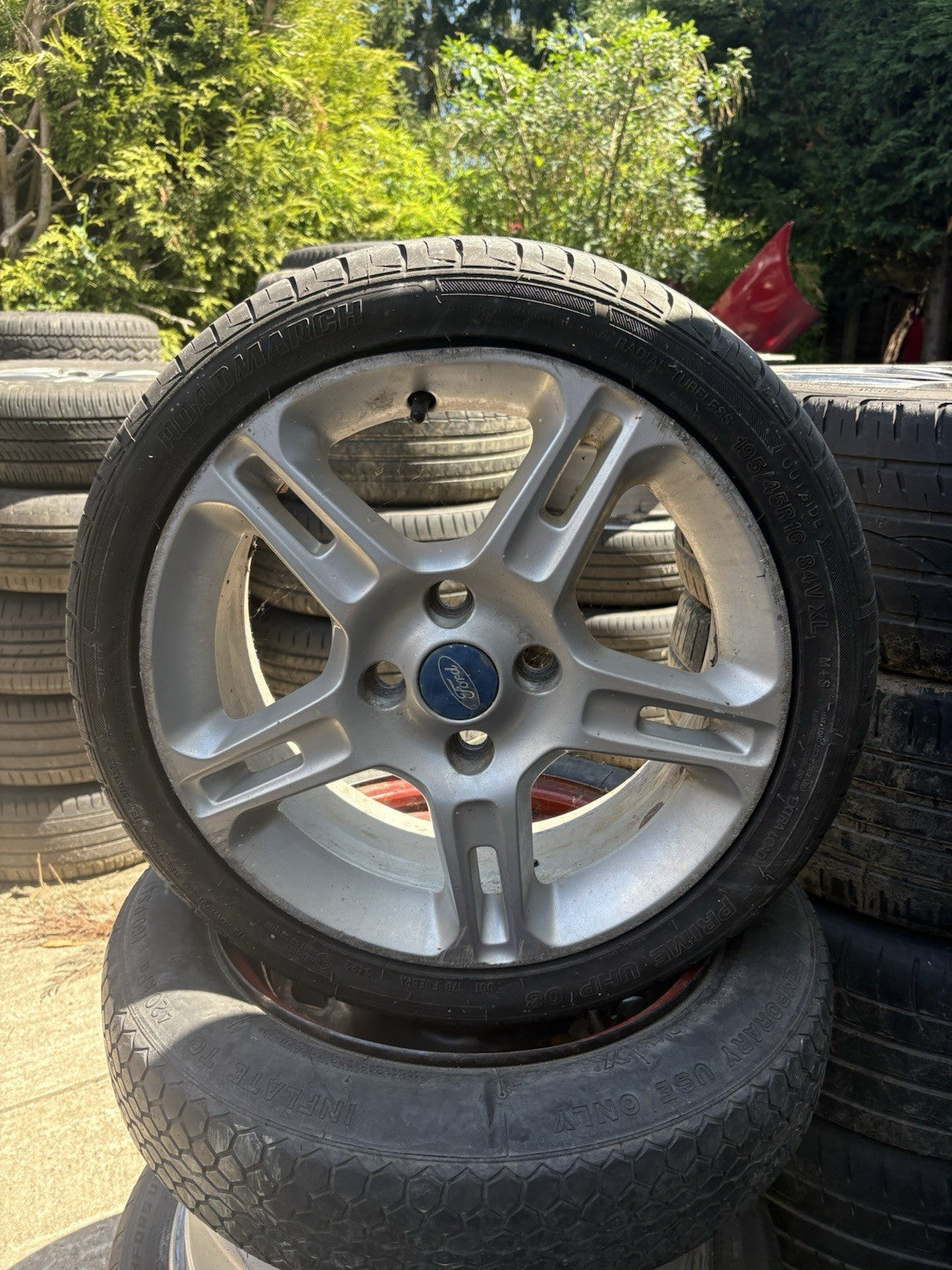 16" FORD FIESTA ZETEC S MK 7 MK 8 5 SPLIT SPOKE 4 STUD ALLOY WHEEL  Fx130