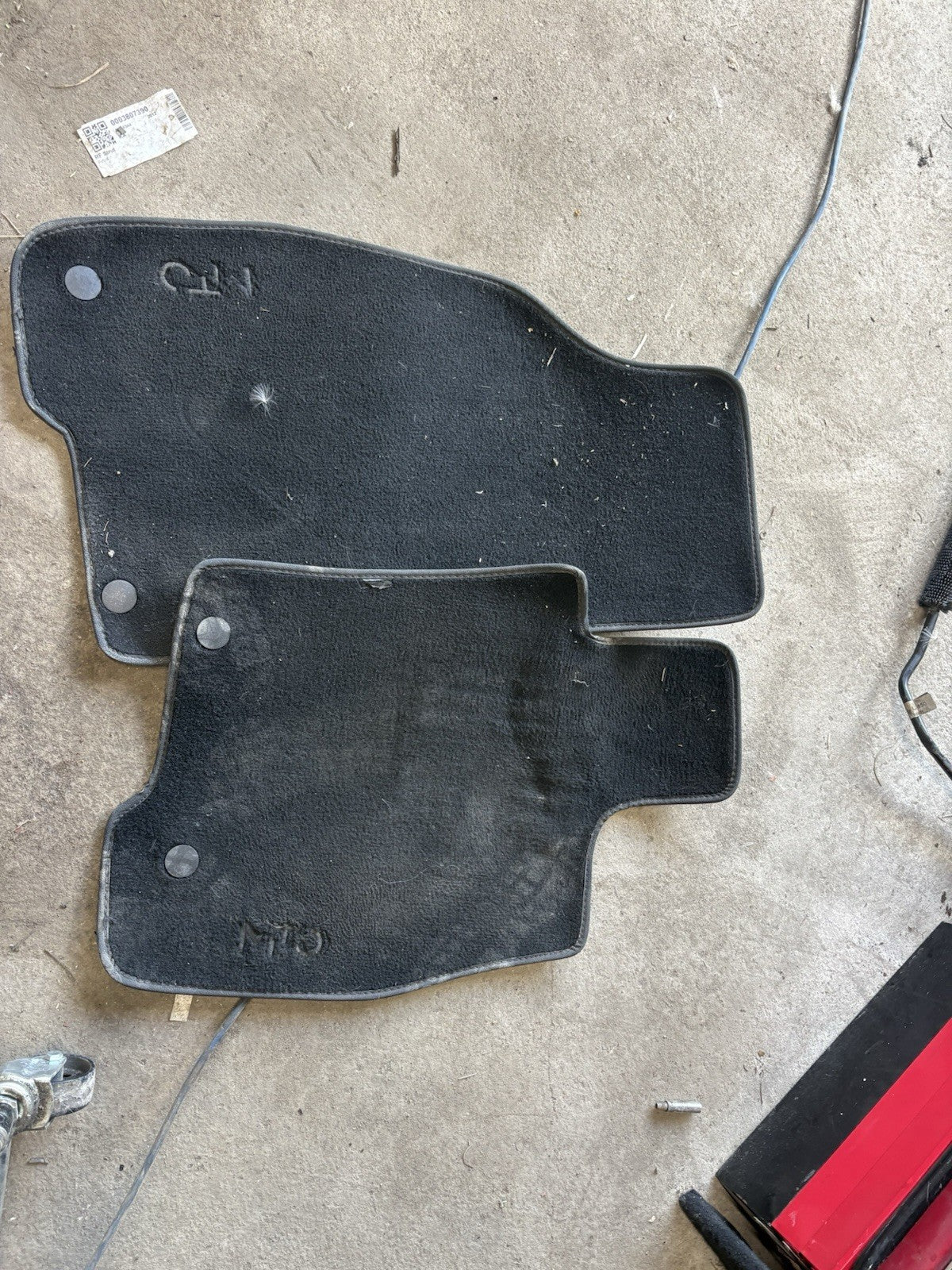 2009-2013 ALFA ROMEO MiTo BOOT FRONT CARPET FLOOR MAT SET Genuine Official0