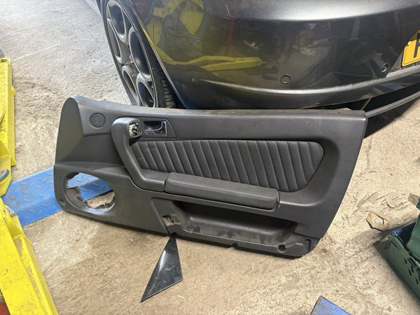RIGHT - Phase 2 Black Front Door Card - Alfa Romeo 916 GTV Spider 1998-20020
