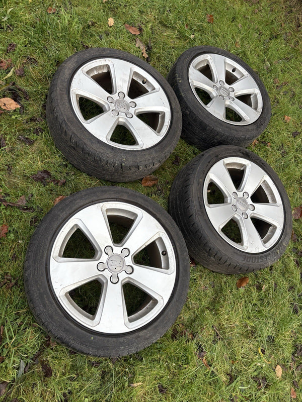 17” 5x112 Audi Alloy Wheels Alloys With Tyres Vag Vw Rims A4 Rims A3 A60