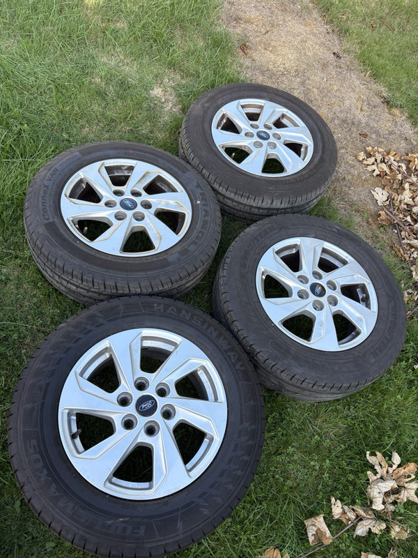NEW Style Ford Transit Custom Alloy Wheels and Tyres 7mm + 8mm Rims0