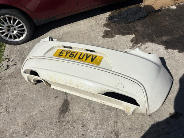 2010 ALFA ROMEO MITO GENUINE REAR BUMPER IN CREAM / WHITE - MARKED / SCRATCHED0