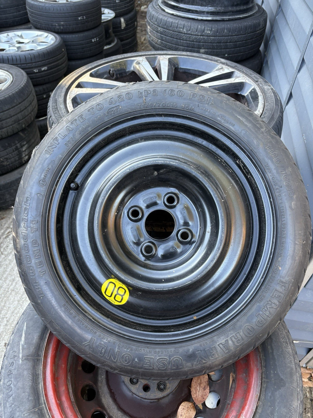 2009-2017 MK5 VOLKSWAGEN POLO 15" SPACE SAVER WHEEL With Tyre Rim0