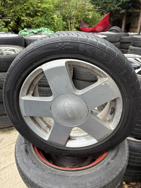 1x FORD FIESTA MK6 15” 6Jx15H2 ET:52.5 ALLOY WHEEL 2S61-AB  195/50 R15 Tyre Mj110