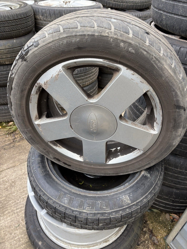 1x FORD FIESTA MK6 15” 6Jx15H2 ET:52.5 ALLOY WHEEL 2S61-AB  195/50 R15 Tyre Mj50