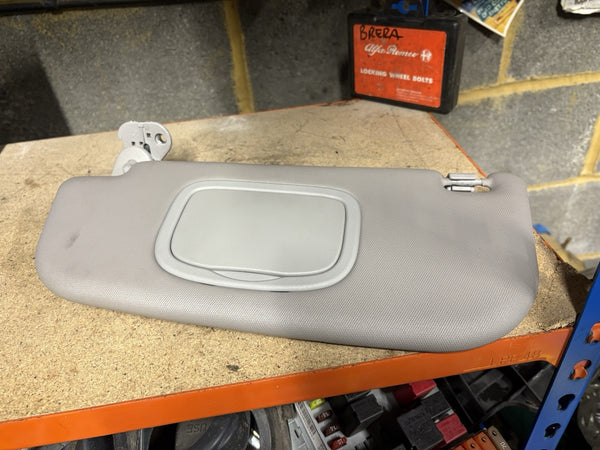 Alfa Romeo Gt Offside Left Hand Sun Visor Grey Fabric 156070685 Passenger0