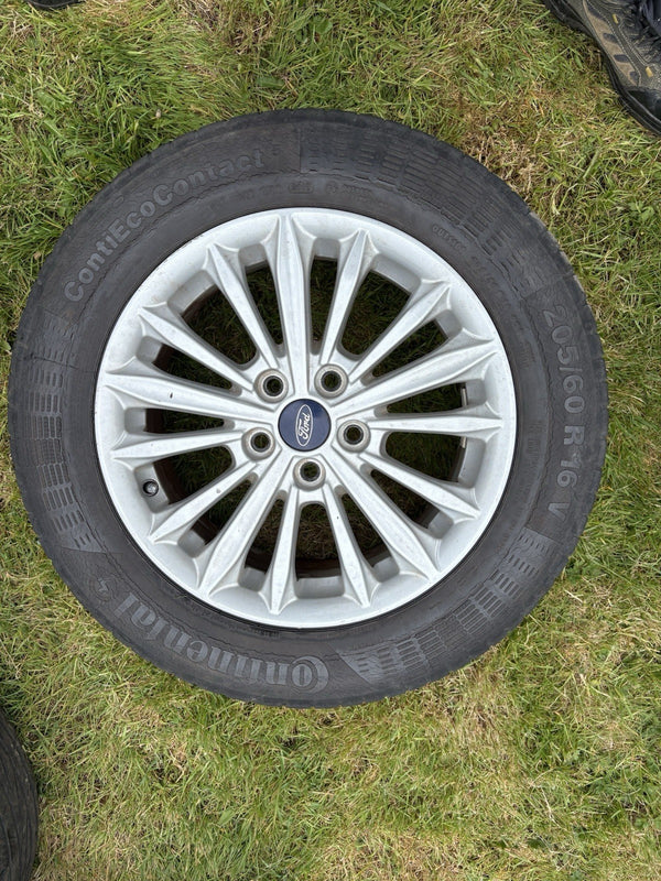 FORD FOCUS MK4 2020 16" INCH ALLOY WHEEL 205/60R16 JX7C-1007-B1A Rim With Tyre0