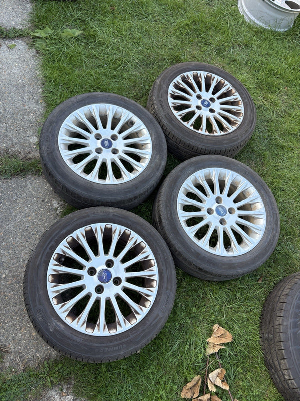 16” 4x108 Ford fiesta zetec ecoboost spoke alloy wheels alloys with tyres Rims0