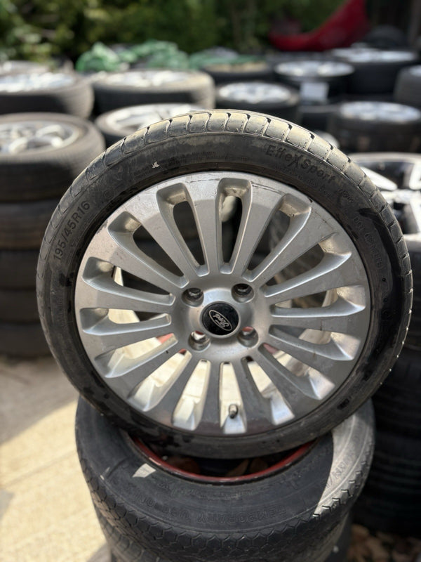 16" FORD FIESTA MK 7/8 Titanium 15 Spoke ALLOY WHEEL And 195/45 R16  TYRE Xs130
