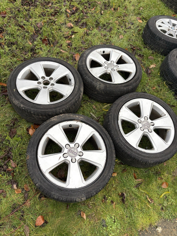 17” 5x112 Audi Alloy Wheels Alloys With Tyres Vag Vw Rims A4 Rims A30