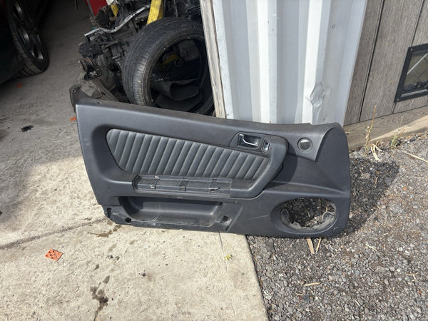 Left - Phase 2 Black Front Door Card - Alfa Romeo 916 GTV Spider 1998-20020