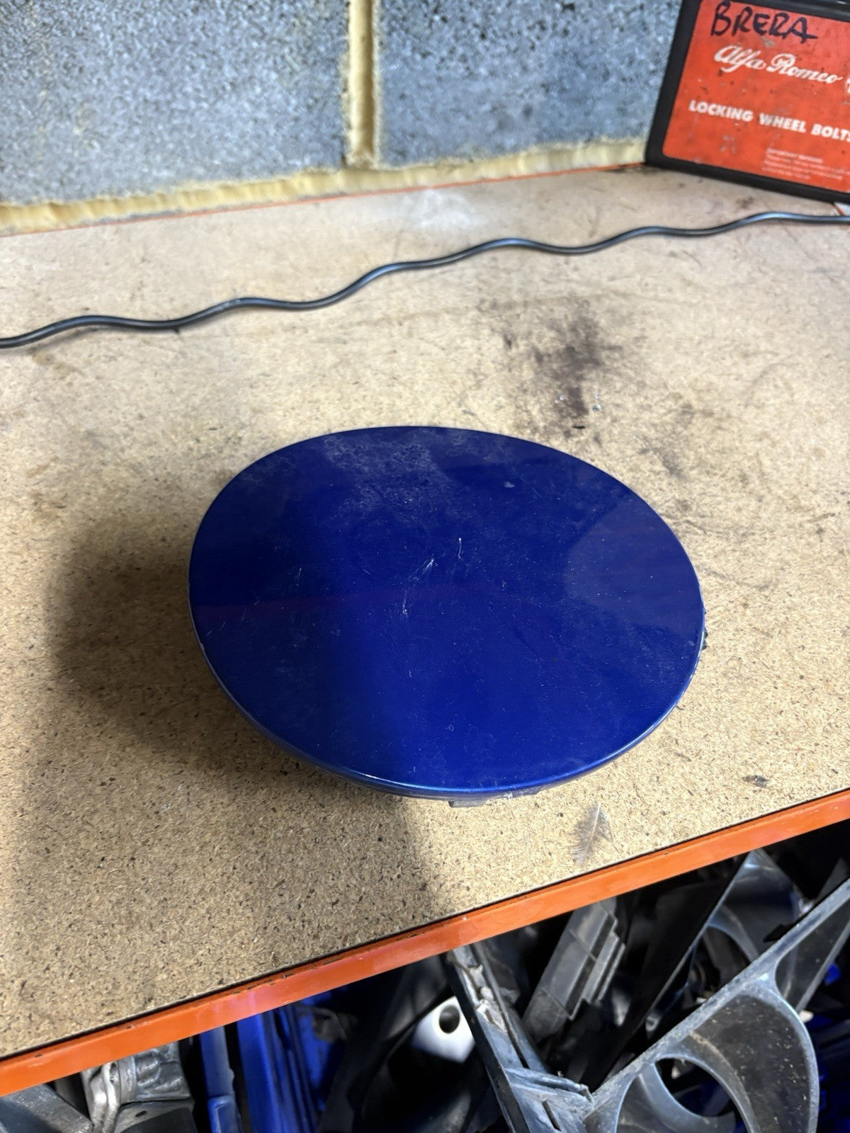ALFA ROMEO BRERA DIESEL PETROL FUEL FILLER FLAP DOOR CAP BLUE COVER TRIM0